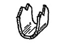 Textile Braid Hardware - "U" Shaped Clips (232)-image
