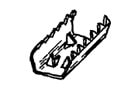 Textile Braid Hardware - "U" Shaped Clips (489)-image