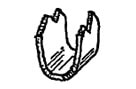 Textile Braid Hardware - "U" Shaped Clips (536)-image