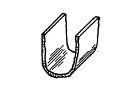 Textile Braid Hardware - "U" Shaped Clips (556)-image