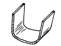 Textile Braid Hardware - "U" Shaped Clips (638A)-image