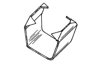 Textile Braid Hardware - "U" Shaped Clips (639)-image